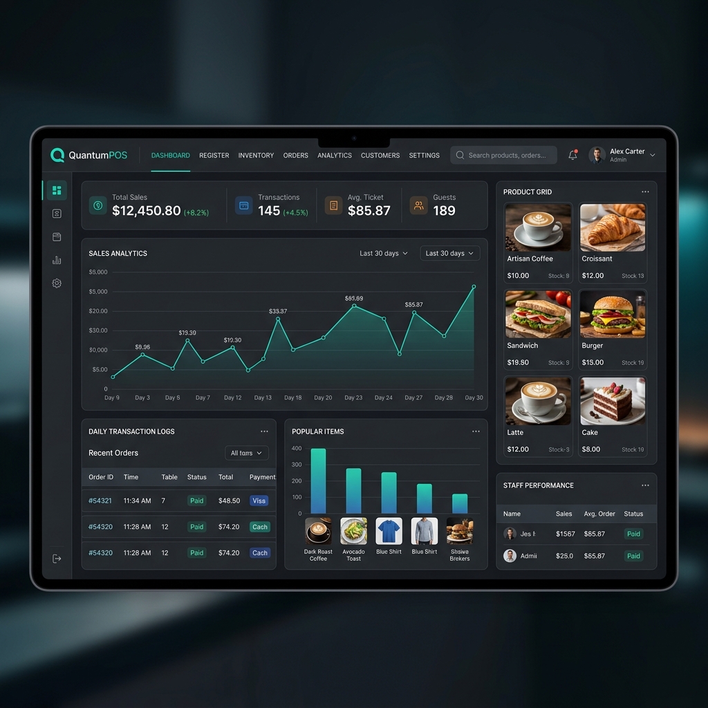 MavaPOS Dashboard Preview